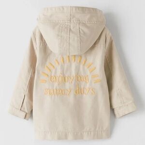 Zara Kids ‘Enjoying The Sun’ Hooded Jacket 9-12M